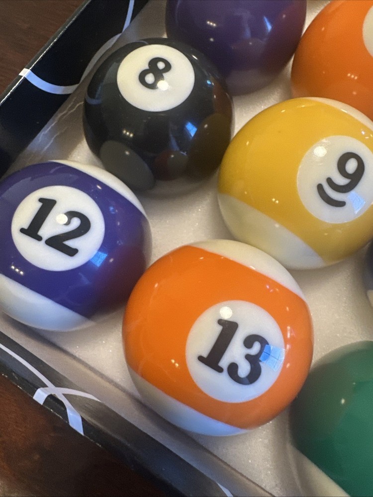 POOL BALLS 21/4" BILLIARD DELUXE POOL TABLE BALLS