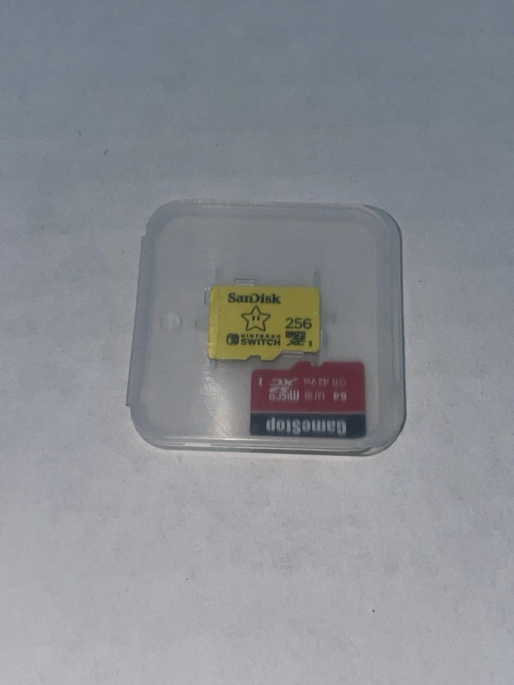 Sandisk 256GB Nintendo Switch Memory Card Micro SD Mario Star + 56GB Micro SD