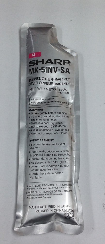 NEW Genuine Sharp MX-51NV-SA Magenta Developer