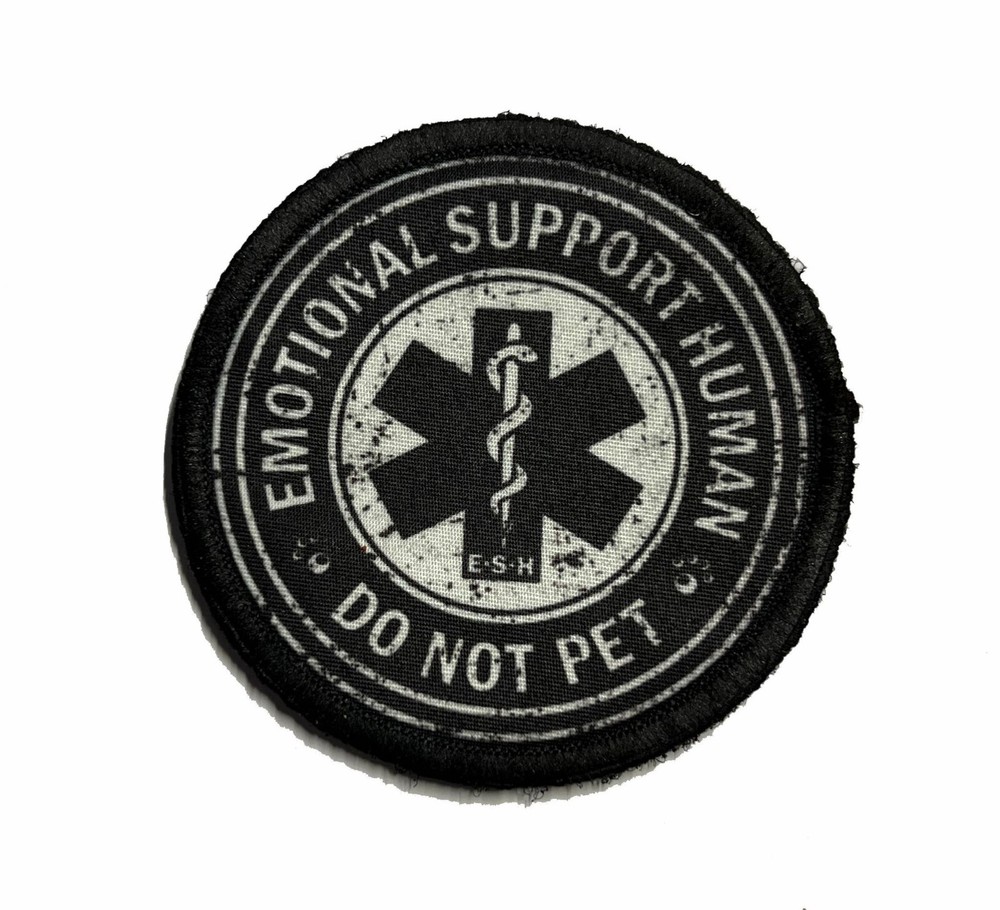 Emotional Support HUMAN Do Not Pet Funny Morale Patch
