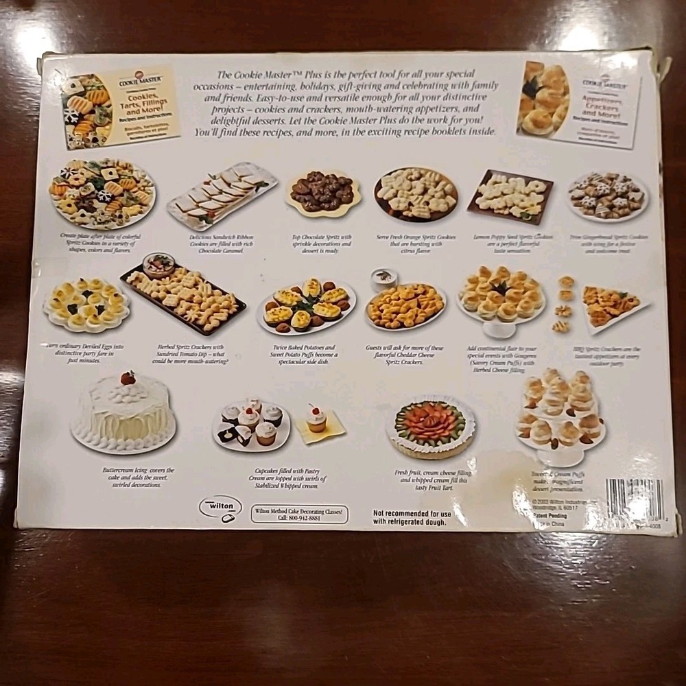 Wilton COOKIE MASTER Plus Cordless Cookie Press Set SEE DESCRIPTION