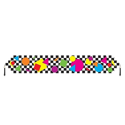 Printed Party Shapes Table Runner Party Accessory (1 count) (1/Pkg)