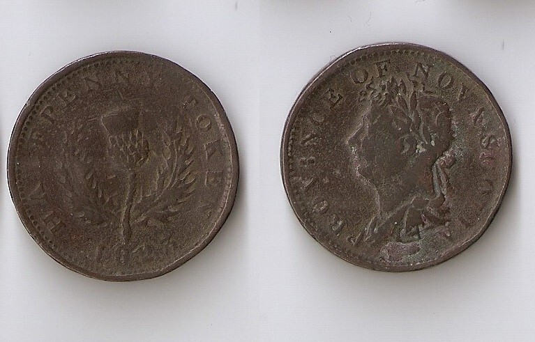 Canada,  Half Penny Token NOVA SCOTIA 1823