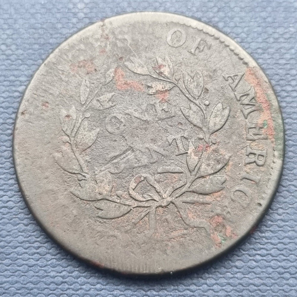 1802 Draped Bust Large Cent 1c Circulated Corroded #49875
