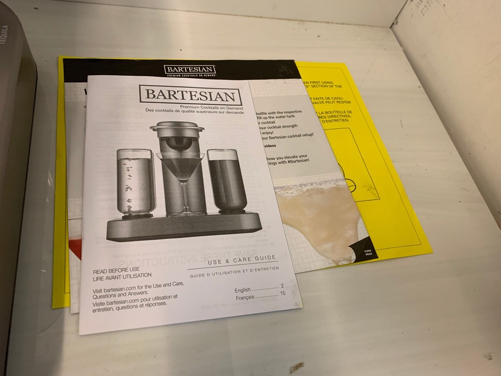 Bartesian Premium Cocktail Maker Model 55300 Silver Home Bar Drink Machine