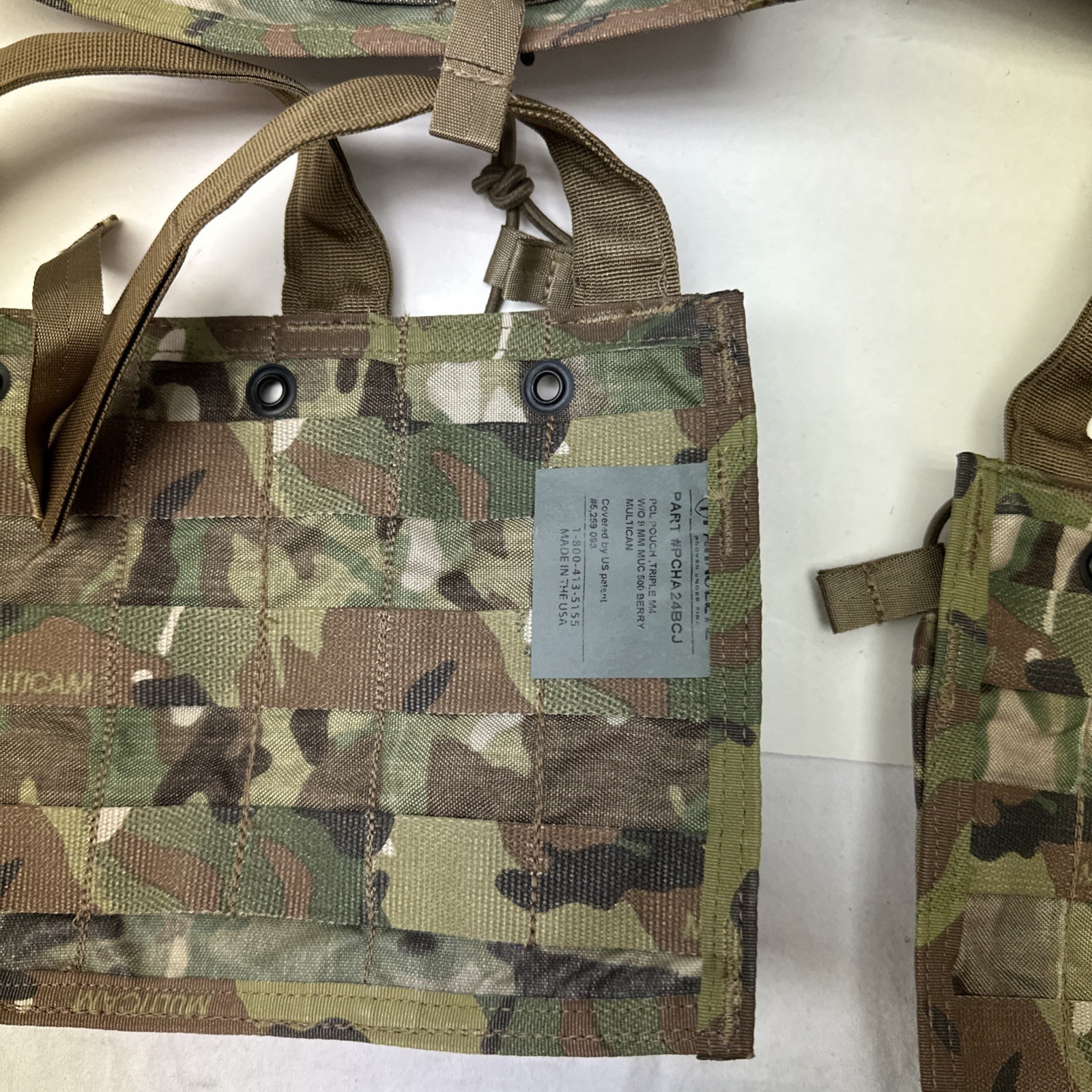 Paraclete PCL Triple Shingle Loop front Crye Multicam MOLLE Pouch PCHA24BCJ