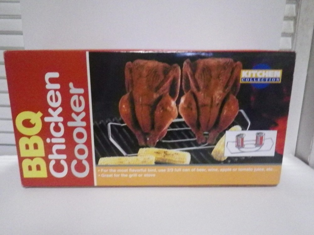 KITCHEN COLLECTION TWO CHICKEN COOKER WITH TWO BEER CAN
