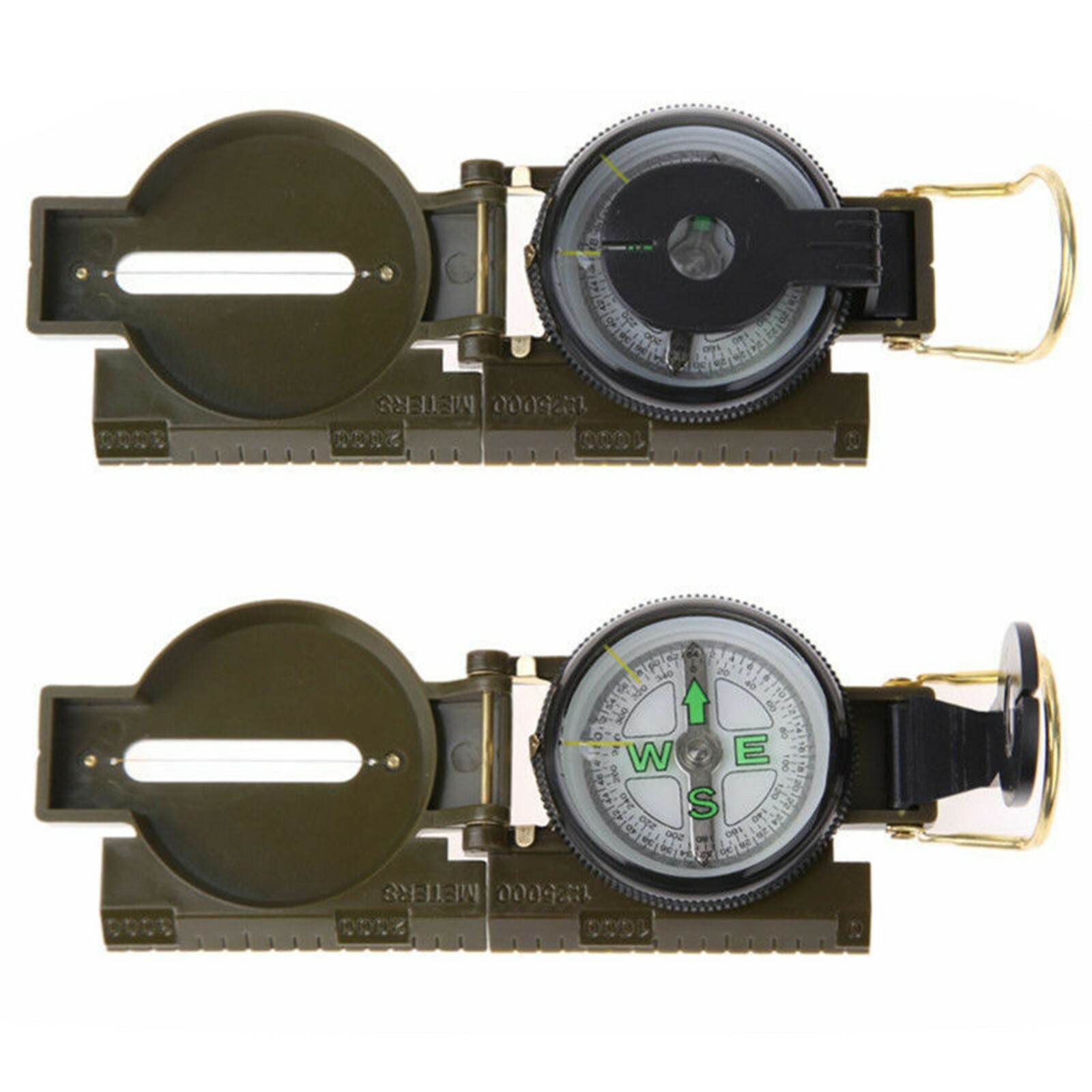 New US Metal Pocket Army Style Compass Military Camping Hiking Survival Marching