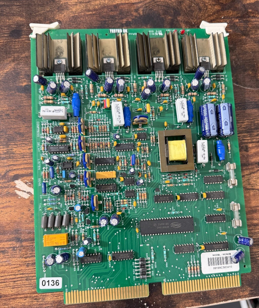 Bogen Multicom 2000 Intercom Analog Card Module Board MCACB #0136