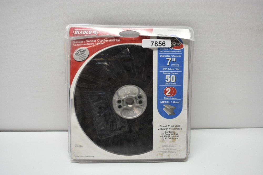 Diablo 7 In. Metal Grinder/Sander Conversion Kit (2-Discs) DCP070VGPS01G
