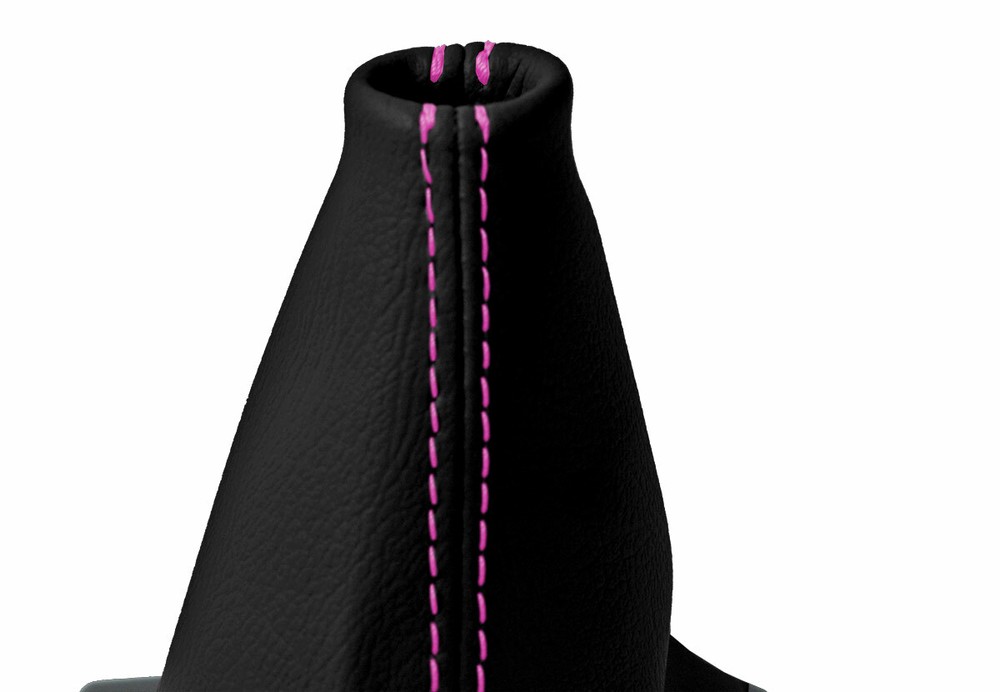 Automatic Shift Boot Cover Leather for Kia Optima 2011-2015 Black Pink Stitch