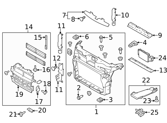 Genuine Ford Lower Bracket Support Bracket FB5Z8B455B