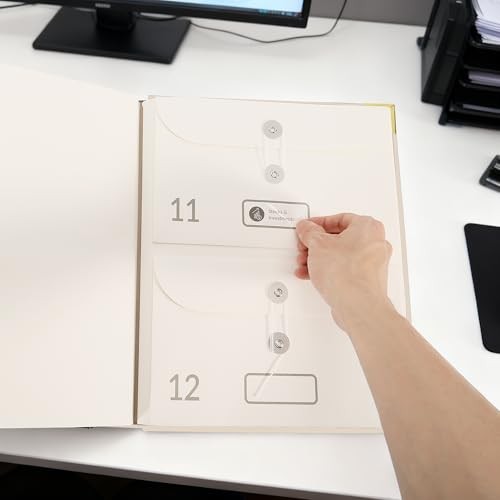 Important Document Organizer with Labels Expanding File Folder Storage Binders