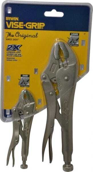 Irwin 2 Piece Locking Plier Set Comes in Display Card