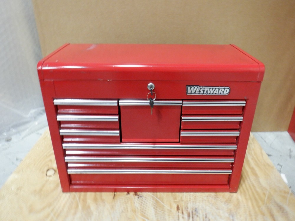WESTWARD 10 DRAWER TOOLBOX WITH LOCK