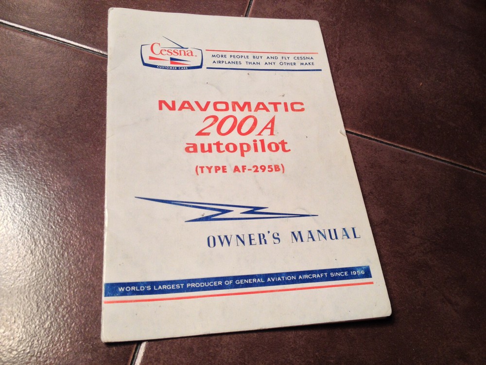 Cessna ARC Navomatic 200A Owner's Manual AF-295B