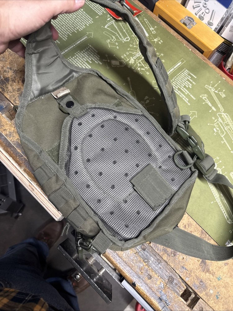 EDC Concealed Carry Sling Bag With Hook and Loop & Universal Adjustable Holster