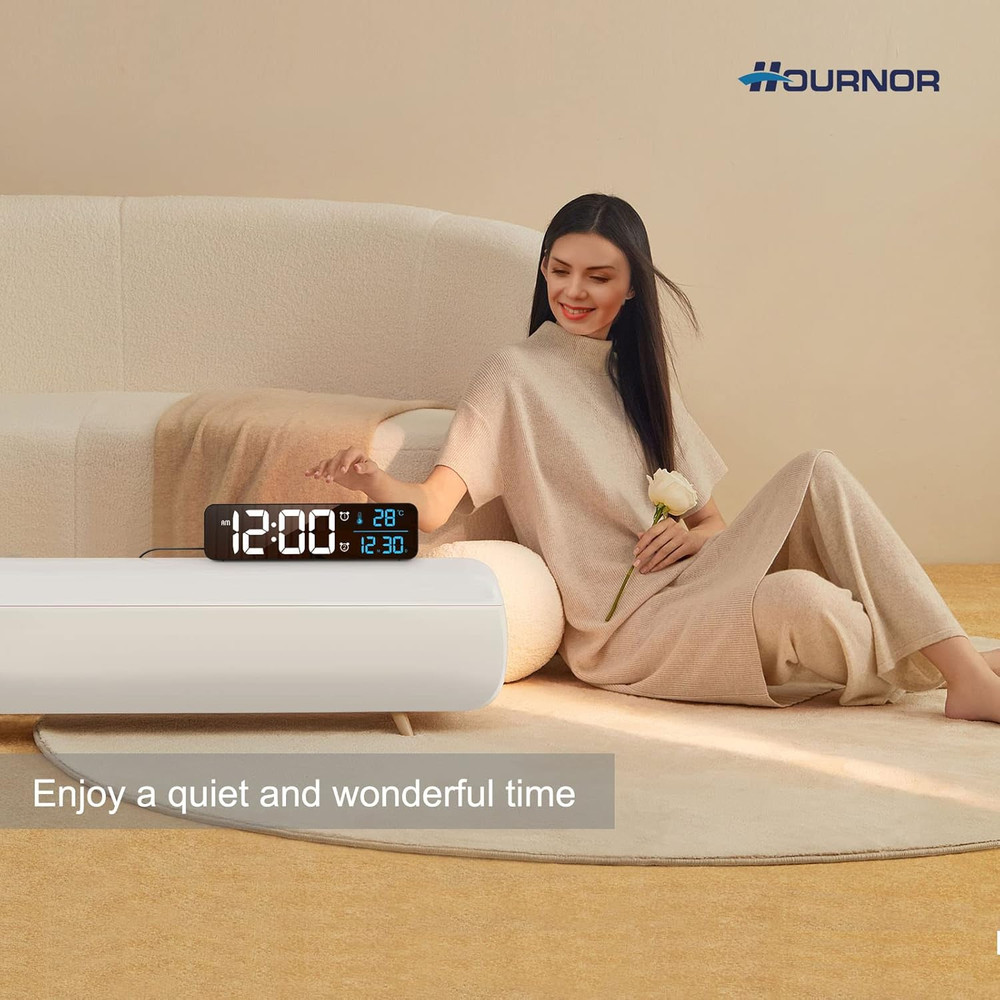 Digital Clock, Clock for Bedroom, Digital Wall Clock, Clocks for Living Room Dec
