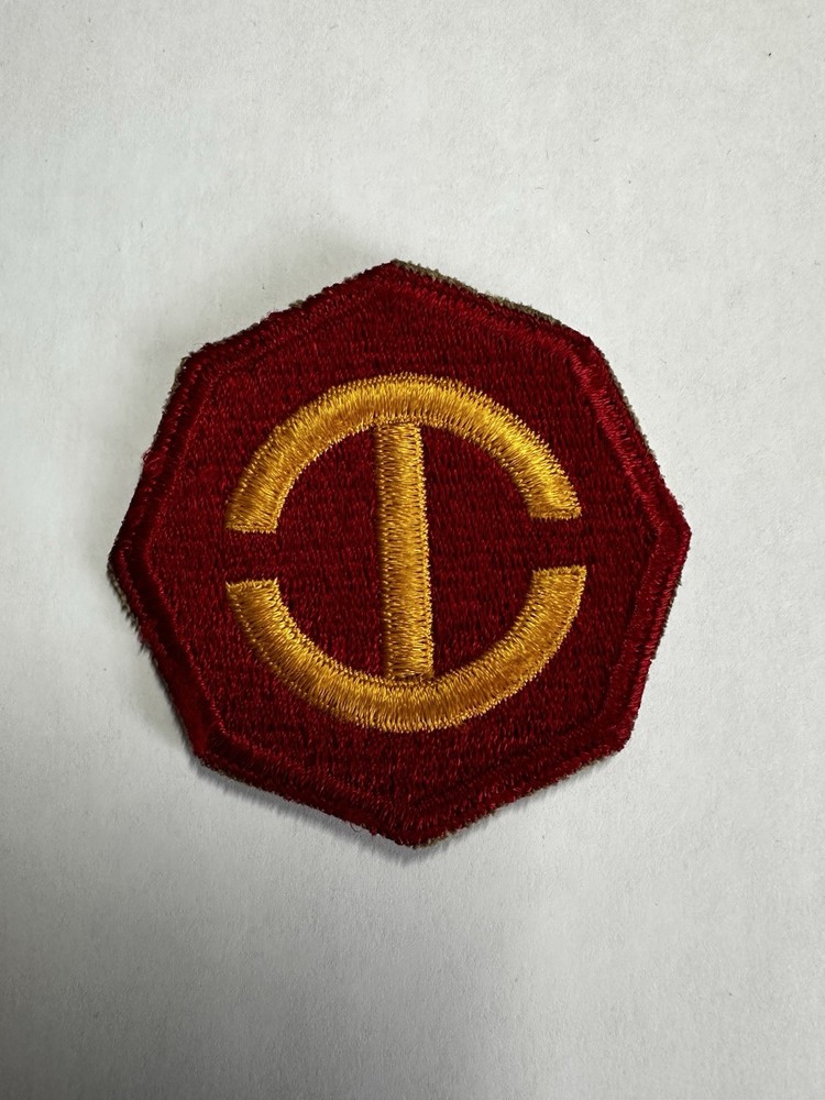 Original WW2 Era US Army Hawaiian Department Cut Edge White Back Patch