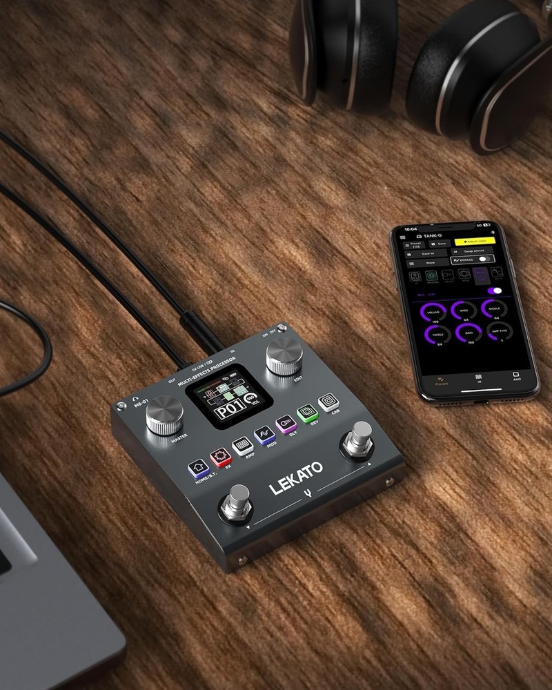 Innovative Bluetooth Guitar Effects Processor with 80 Presets and 3rd IR Support