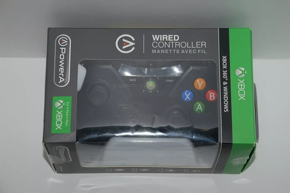 PowerA Genuine Xbox 360 Wired Controller - Black, USB