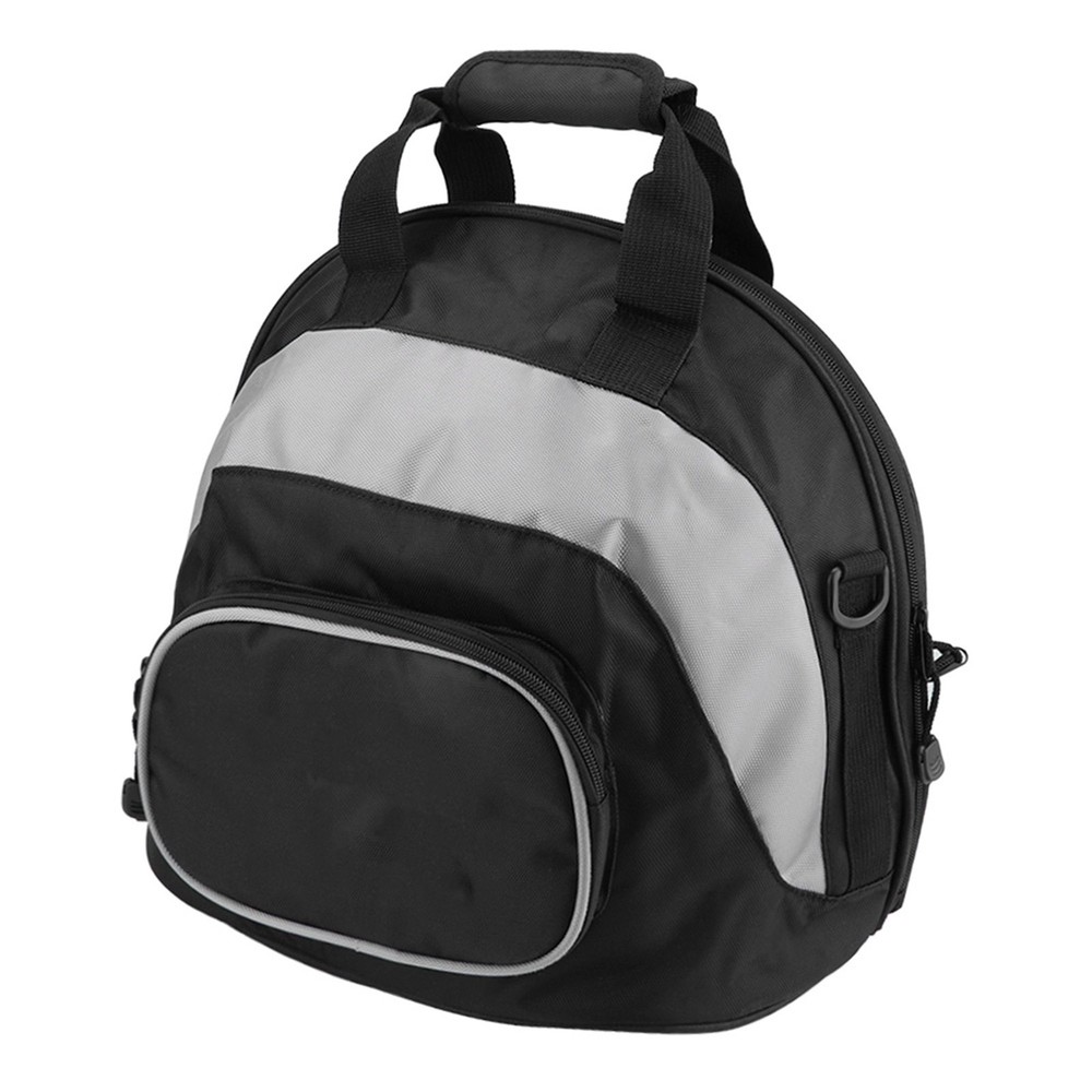 Motorcycle Helmet Shoulder Bag - Waterproof Grey Black Backpack