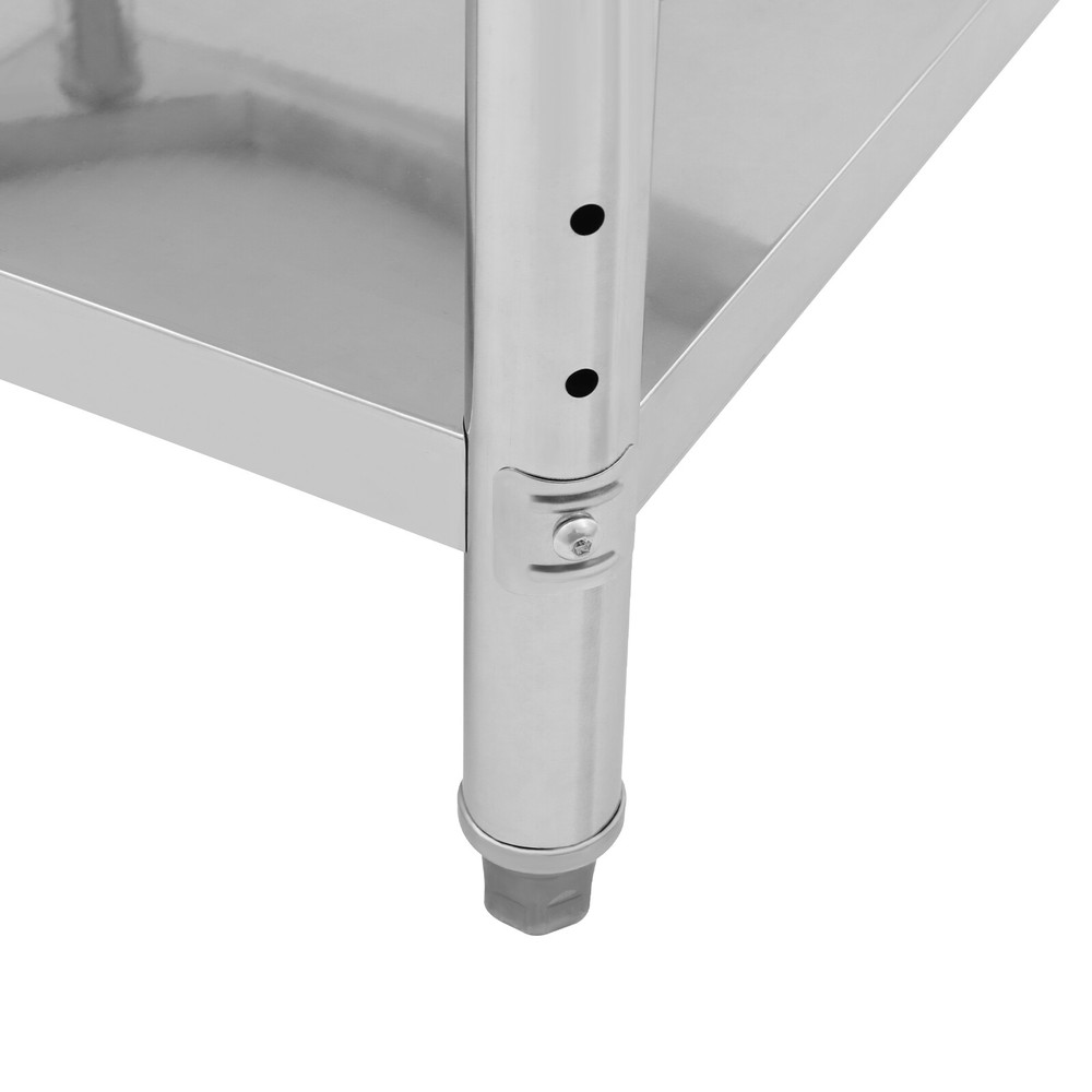 Kitchen Restaurant Adjustable Work Prep Table Stainless Steel