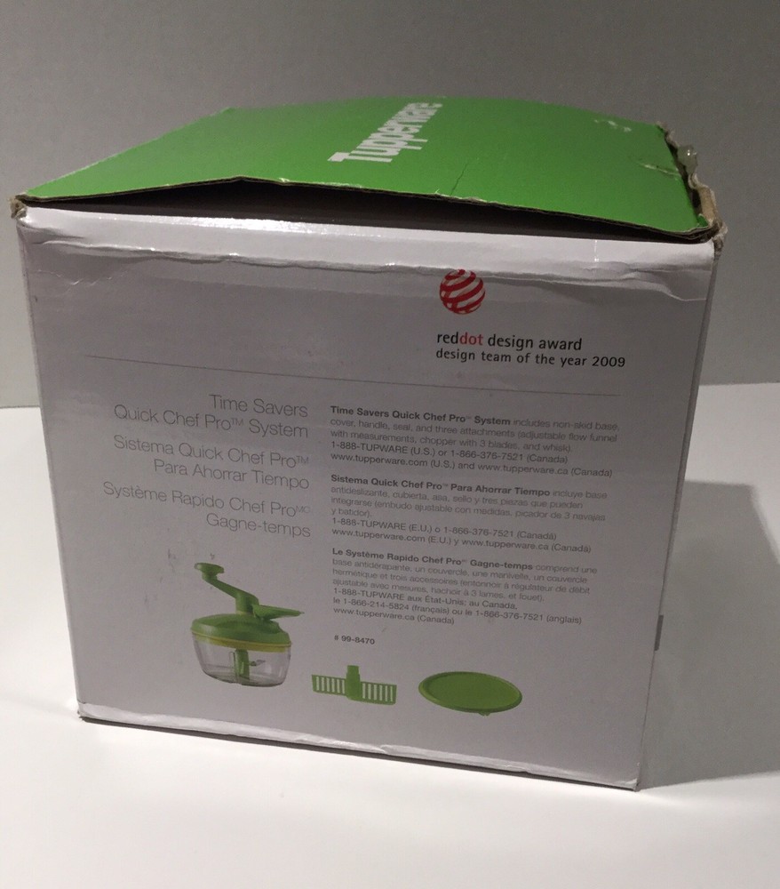 Tupperware Quick Chef Pro System Green New