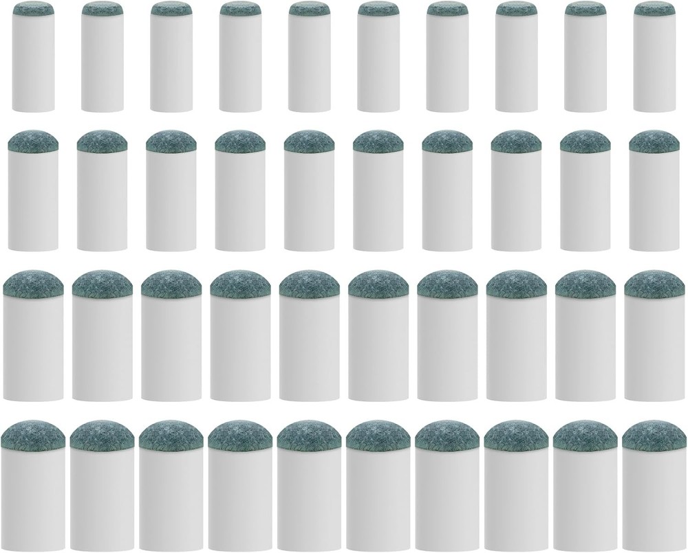 Upgrade Your Game: 40Pcs Pool Cue Tips in 4 Sizes for Fast Fix Replacement