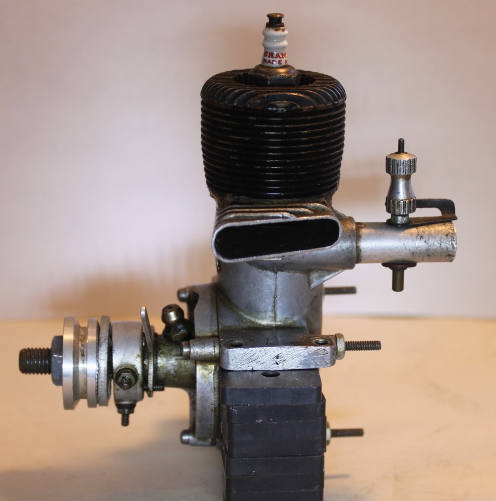 Lot 386, Ohlsson & Rice 60 scale airplane engine, spark plug & points, used
