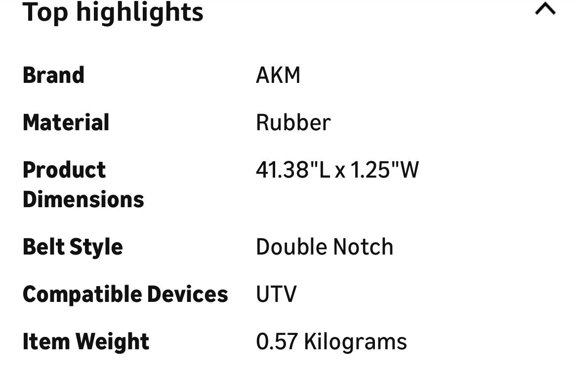 AKM 24G4022 G-Force Carbon Cord ATV Drive Belt 3211133 3211118 3211162