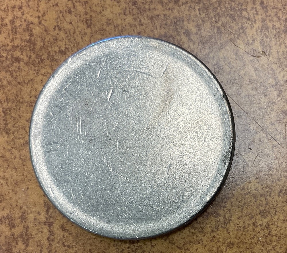 35.6 mm foreign coin ERROR blank planchet type 2, 21.6 grams.