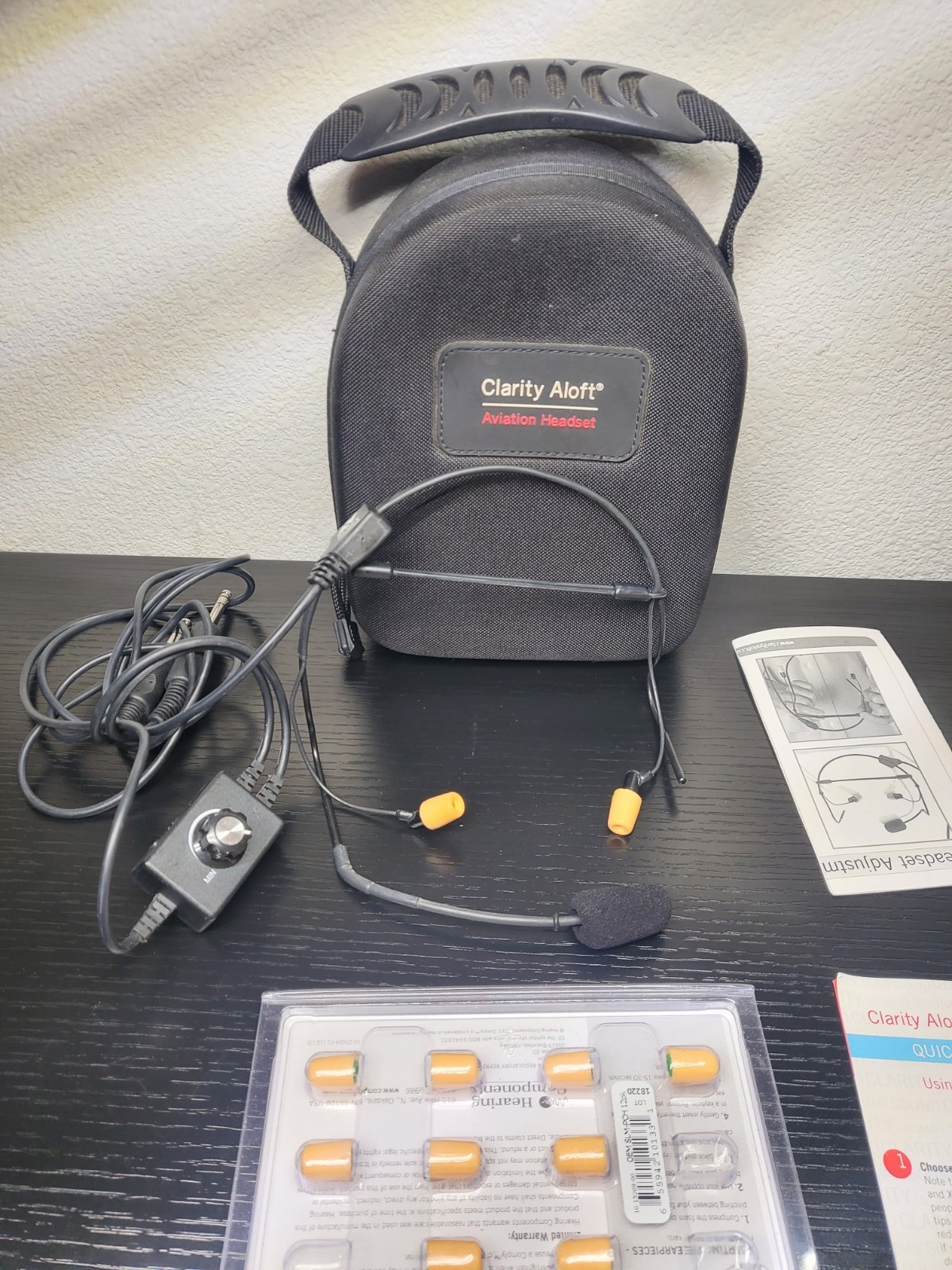 Clarity Aloft Aviation Headset/mic