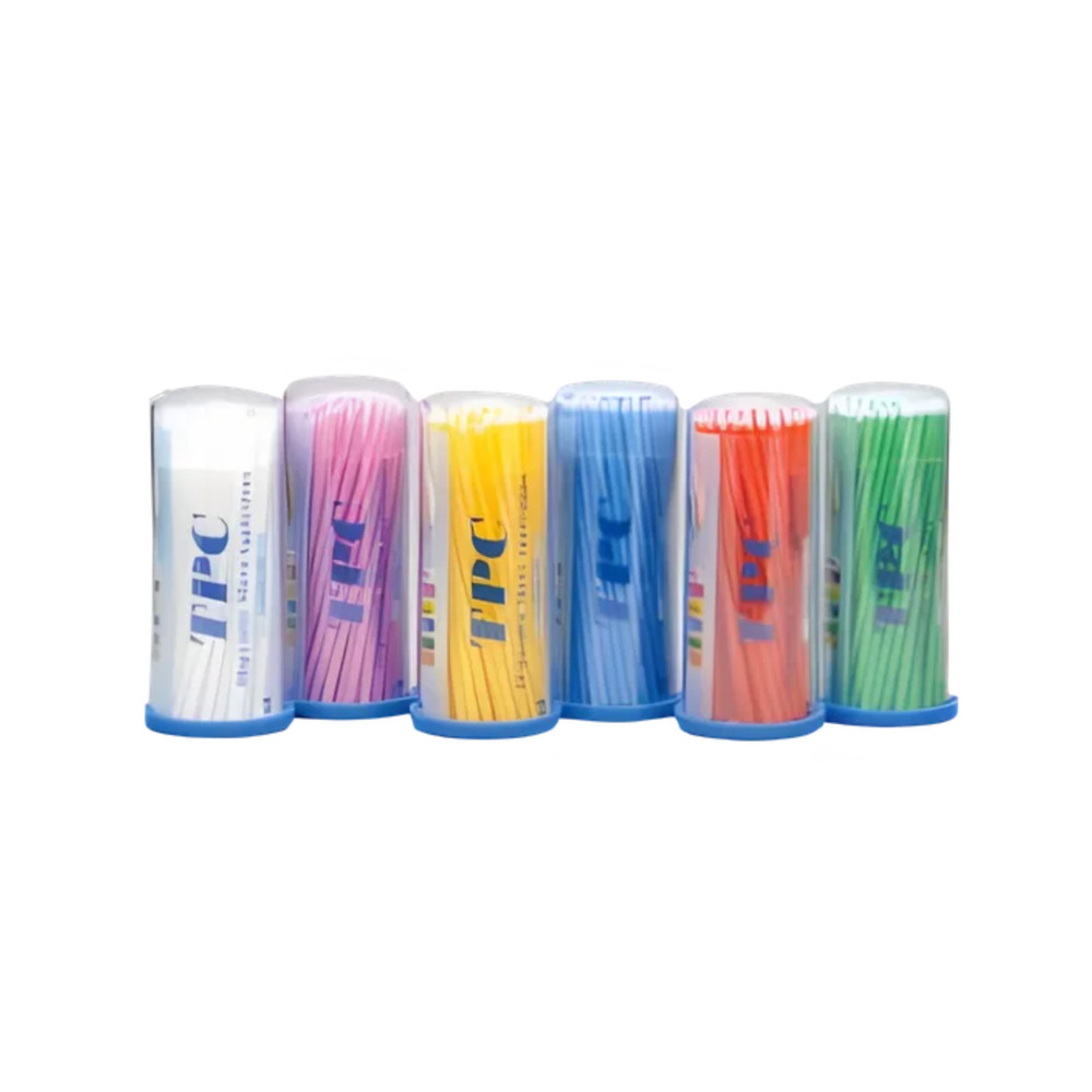 100Pc Dental Micro Applicator Tips Cleaning Brush Disposable Microbrush Bendable