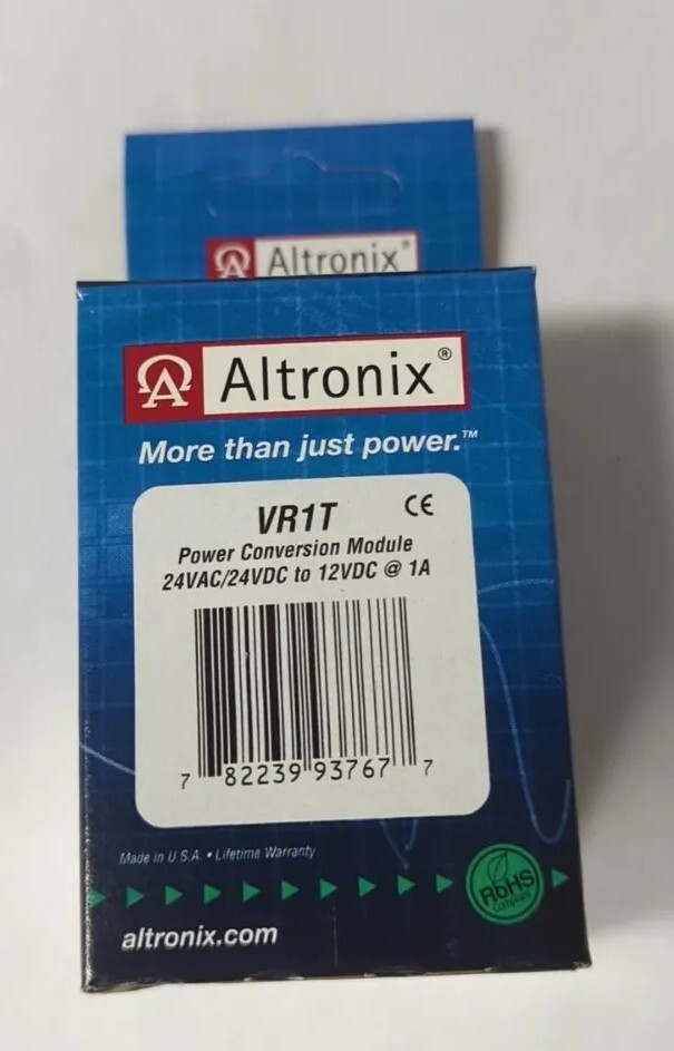 ALTRONIX VR1T Power Conversion Module 24VAC/24VDC to 12VDC 1A
