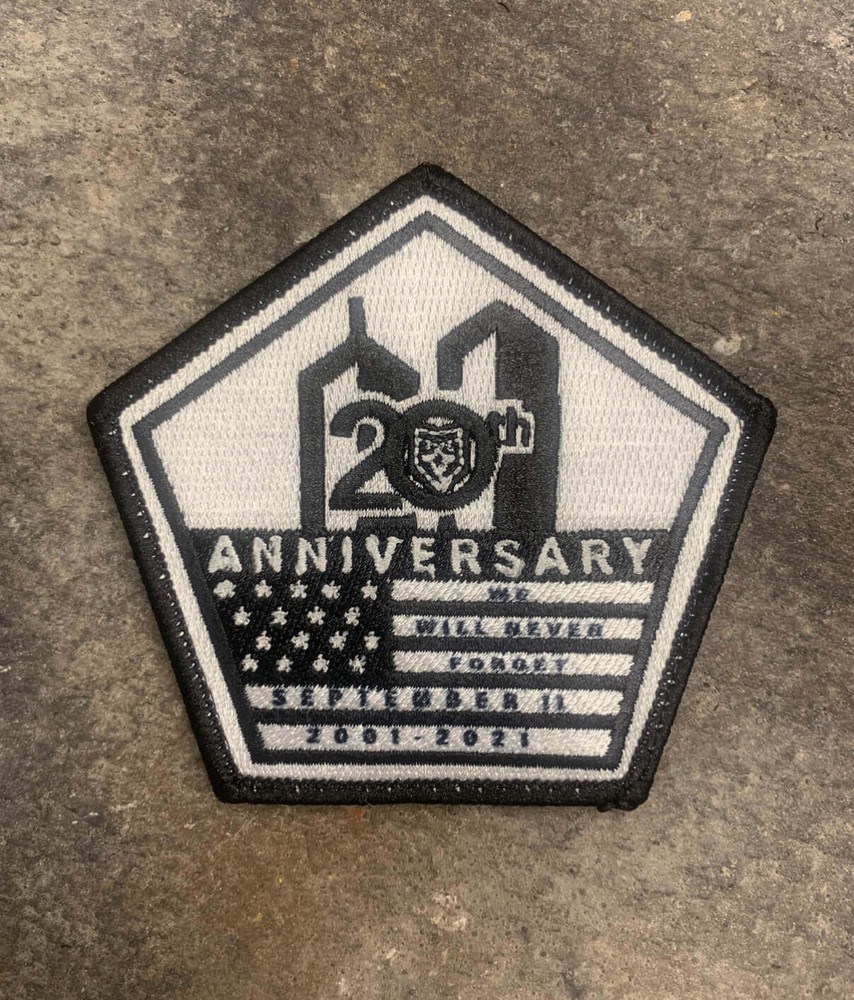 9/11 20th Anniversary Embroidered Morale Patch
