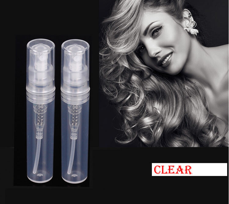 (3pcs) Clear Plastic Spray 5ml Bottle Empty Atomizer perfume refil alcohol