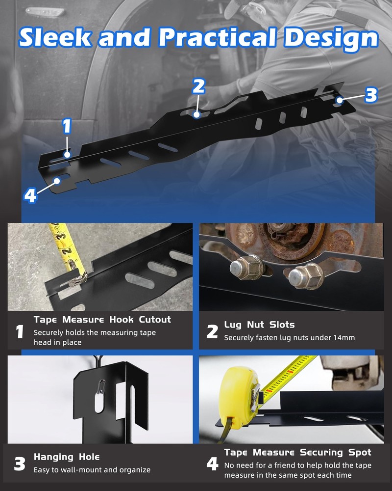 2PCS Herramientas alineación ruedas para automóviles