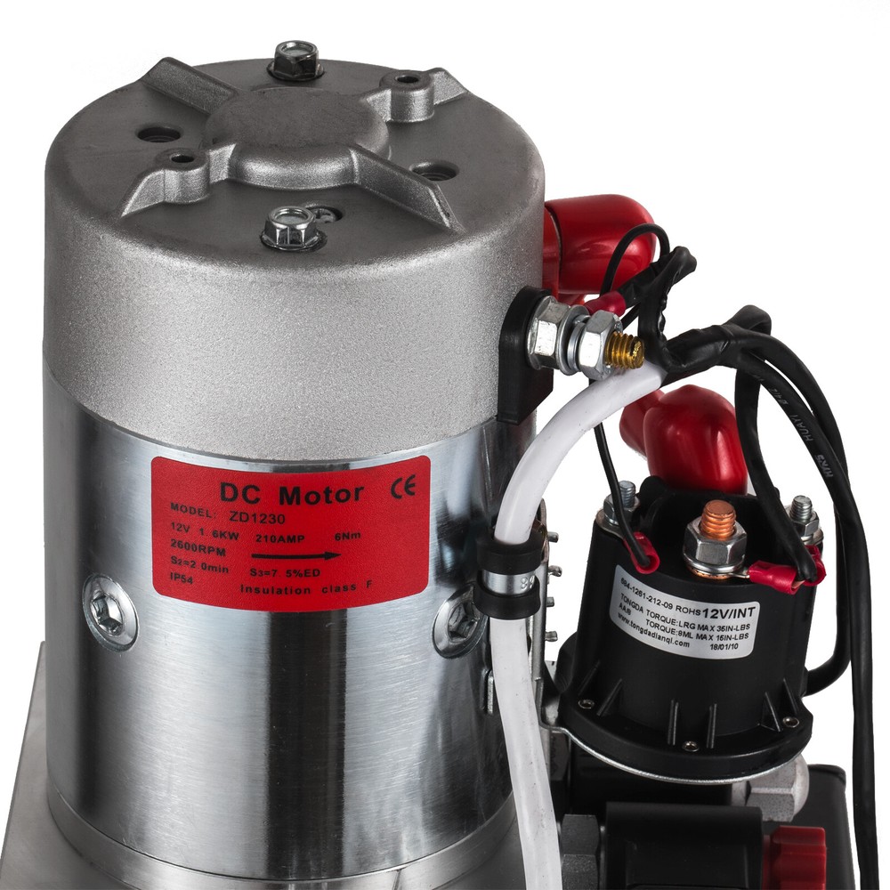 Hydraulic Pump 8 Quart Double Acting Dump Trailer Pump Power Unit DC 12V