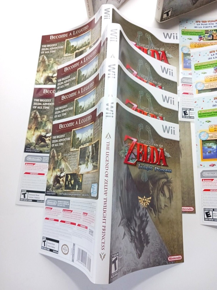 Additional Authentic Nintendo Wii COVER ART- ARTWORK INSERTS ONLY (no game)