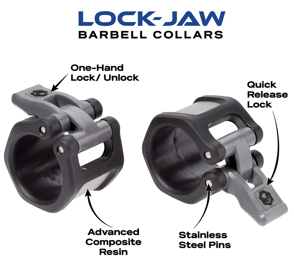 Olympic Barbell Collars 50mm / 2 Secure Locking System Orange"