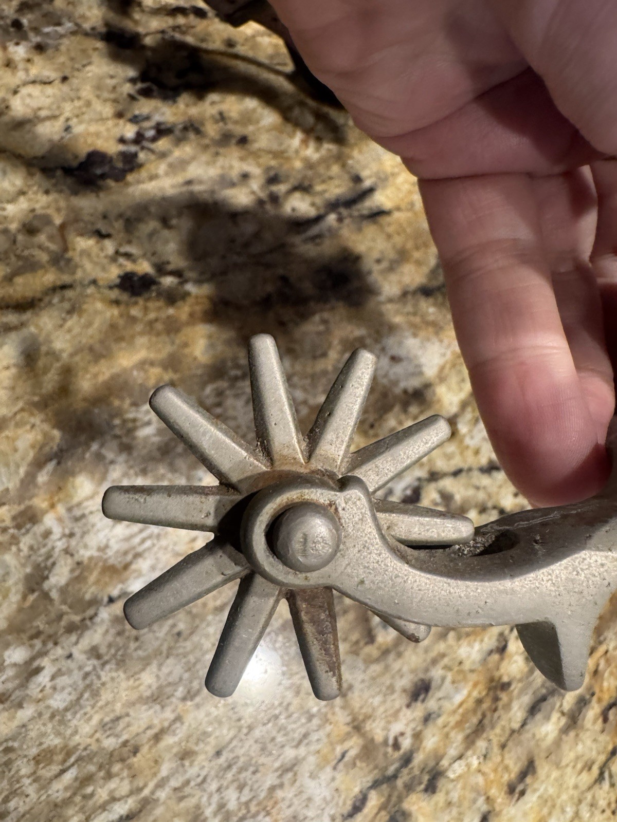 Vintage Western Cowboy Cowgirl Spurs Leather Strap As Found