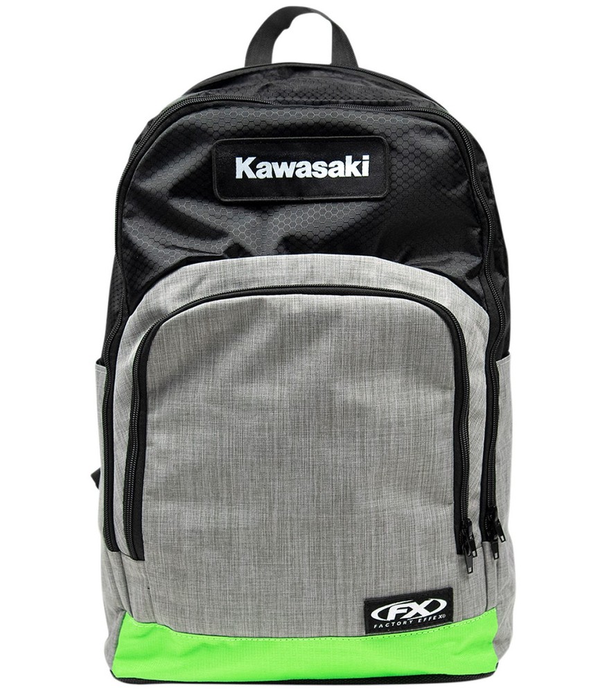 Factory Effex Kawasaki Standard Backpack Gray/Green