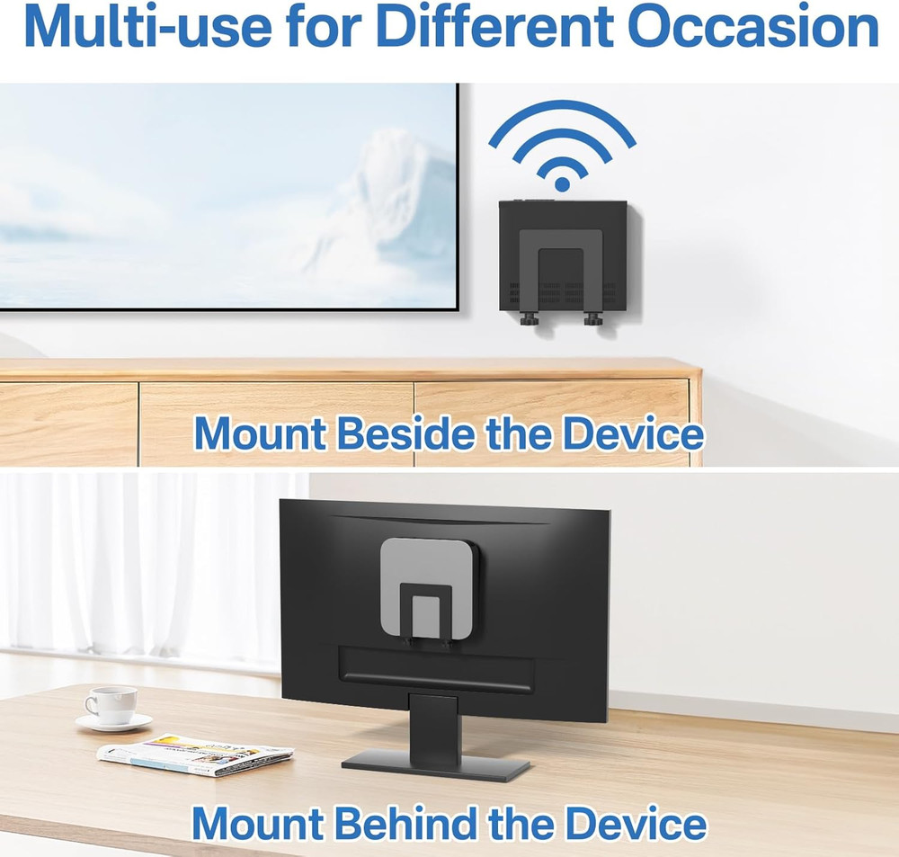 Adjustable Wall Mount for Cable Box | Router Mount | Modem Mounts, Cable Box Mou