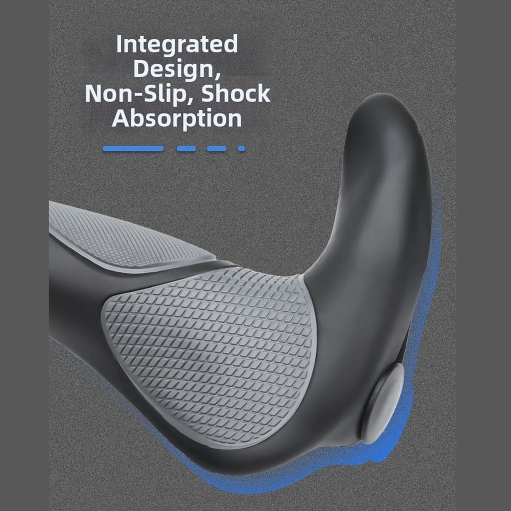 Double-Sided Locking Rubber Handle Cover Compatible with MTB Handlebars