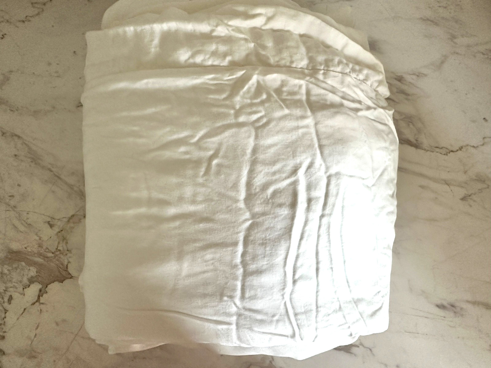 NWOT Pottery Barn Duvet Cover King Cal Off White Tencel Luxury Minimalist 108x92