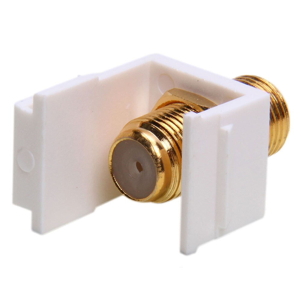 F-Type Modular Keystone Jack – Coaxial Cable Coupler F-Type Insert for Wall