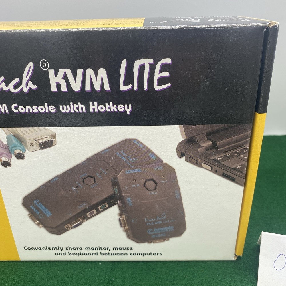 Genuine Power Reach Lite CompuCable Console KVM Switch Controller KVM-201LT