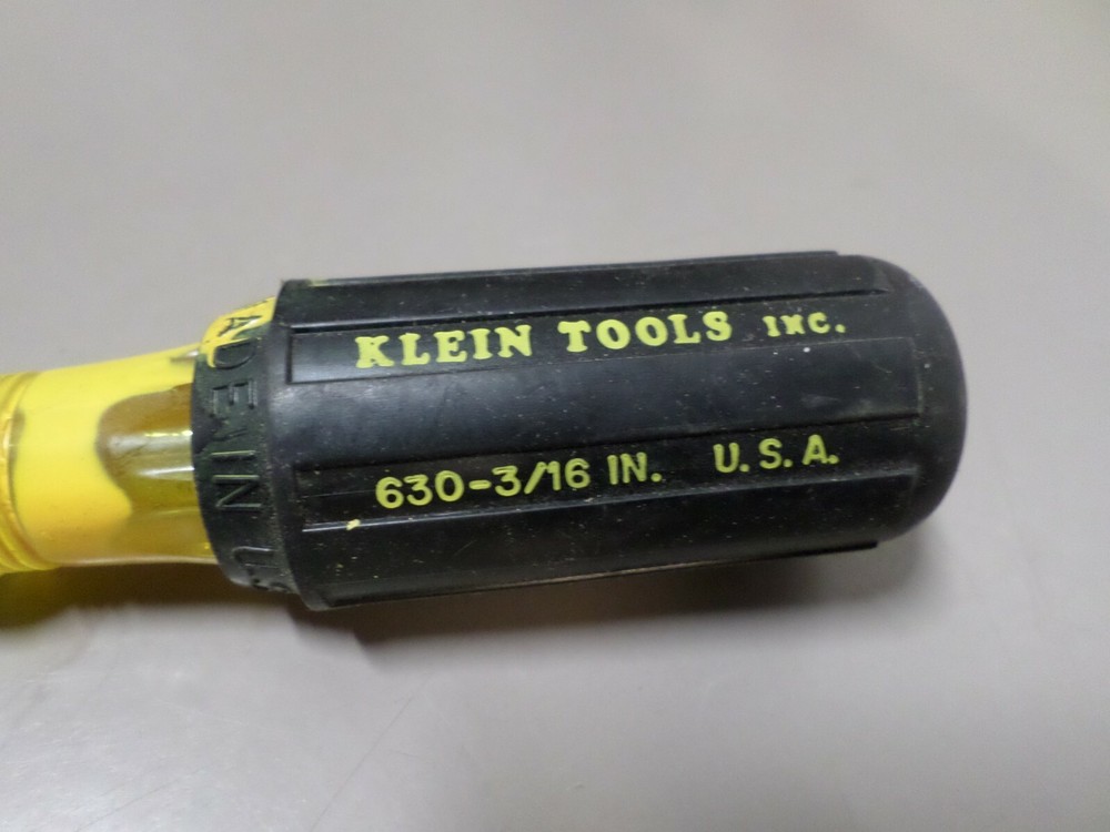Klein Tools 3/16" Nut Driver 630-3/16 Great Condition!