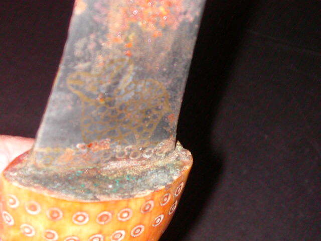 Old Turkish Dagger with Ram Horn Handle and Sheath